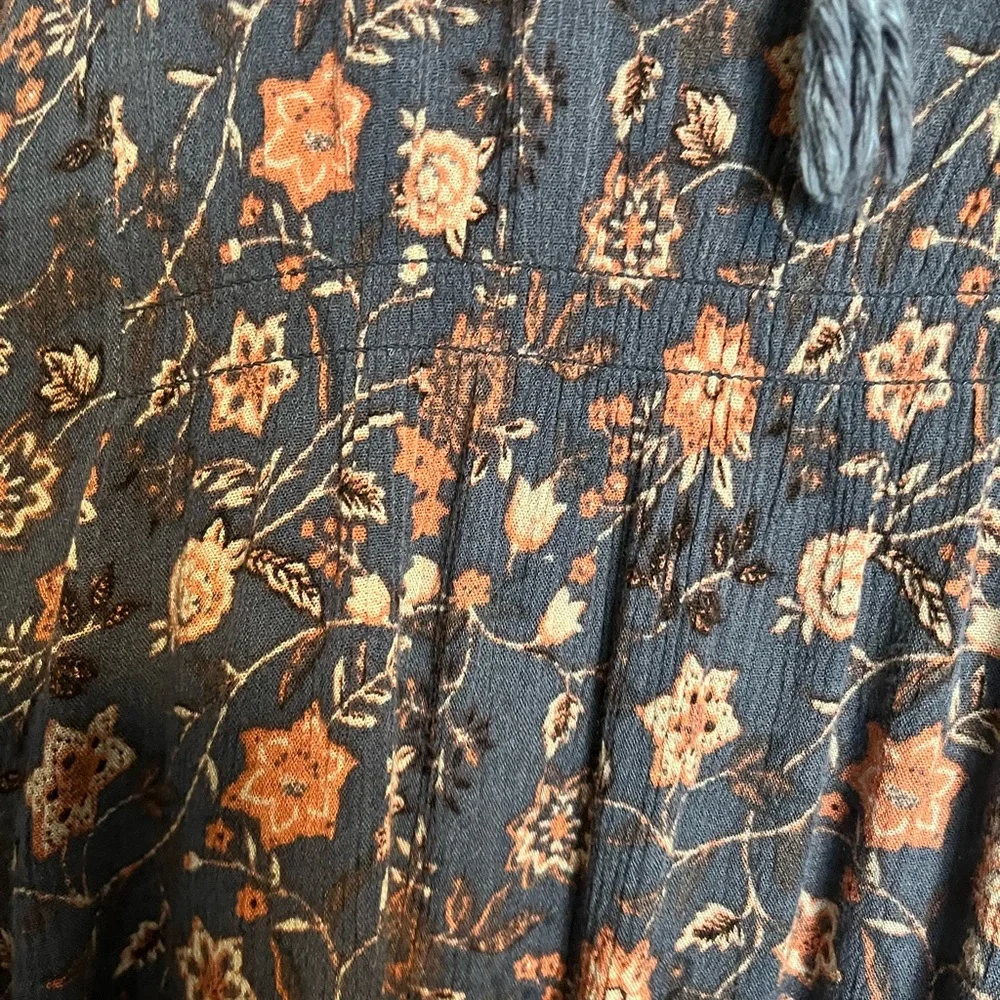 Free people lucky loosey floral mini boho dress